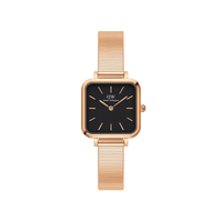 Daniel Wellington Quadro Studio 22x22 Rose Gold & Black Watch