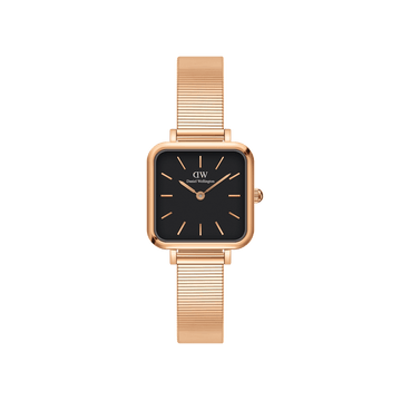 Daniel Wellington Quadro Studio 22x22 Rose Gold & Black Watch