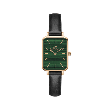 Daniel Wellington Quadro 20X26 Pressed Sheffield Rose Gold & Green Watch