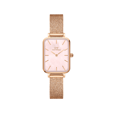 Daniel Wellington Quadro 20X26 Pressed Melrose Rose Gold Mother of Pearl Watch