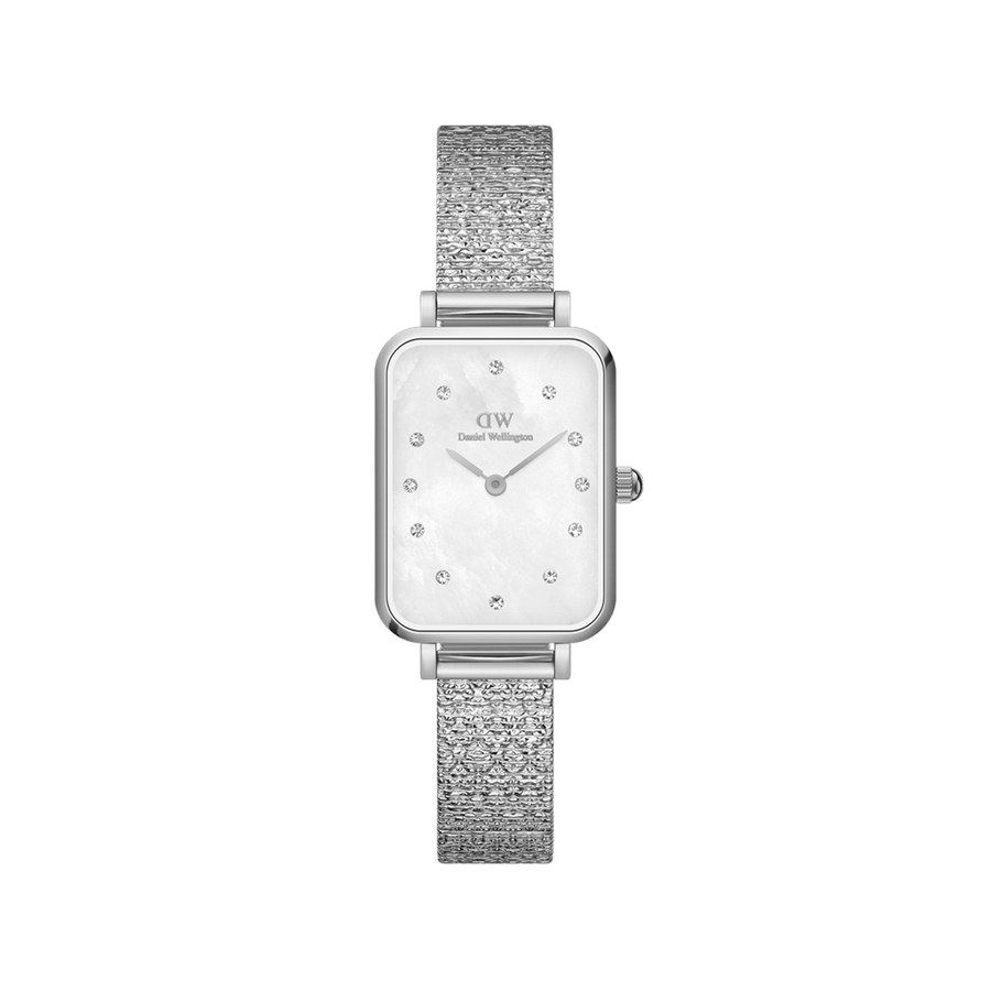 Daniel Wellington Quadro 20x26 Lumine Silver Mother of Pearl White Watch