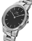 Daniel Wellington Iconic Link 36 Silver & Black Watch