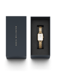 Daniel Wellington Quadro 20x26 5-Link Gold & White Watch