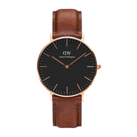 Daniel Wellington Classic 40 St Mawes Rose Gold & Black Watch