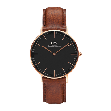 Daniel Wellington Classic 40 St Mawes Rose Gold & Black Watch