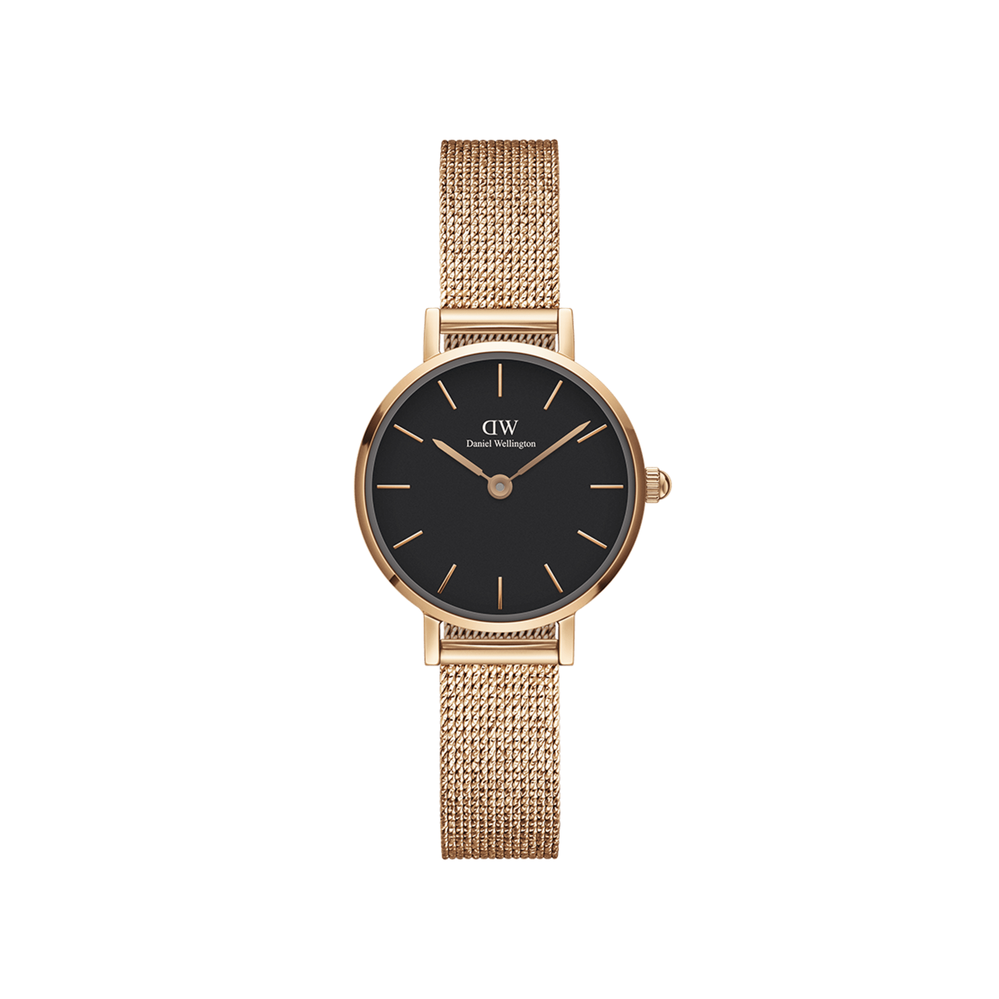 Daniel Wellington Petite 24 Pressed Melrose Rose Gold &amp; Black Watch