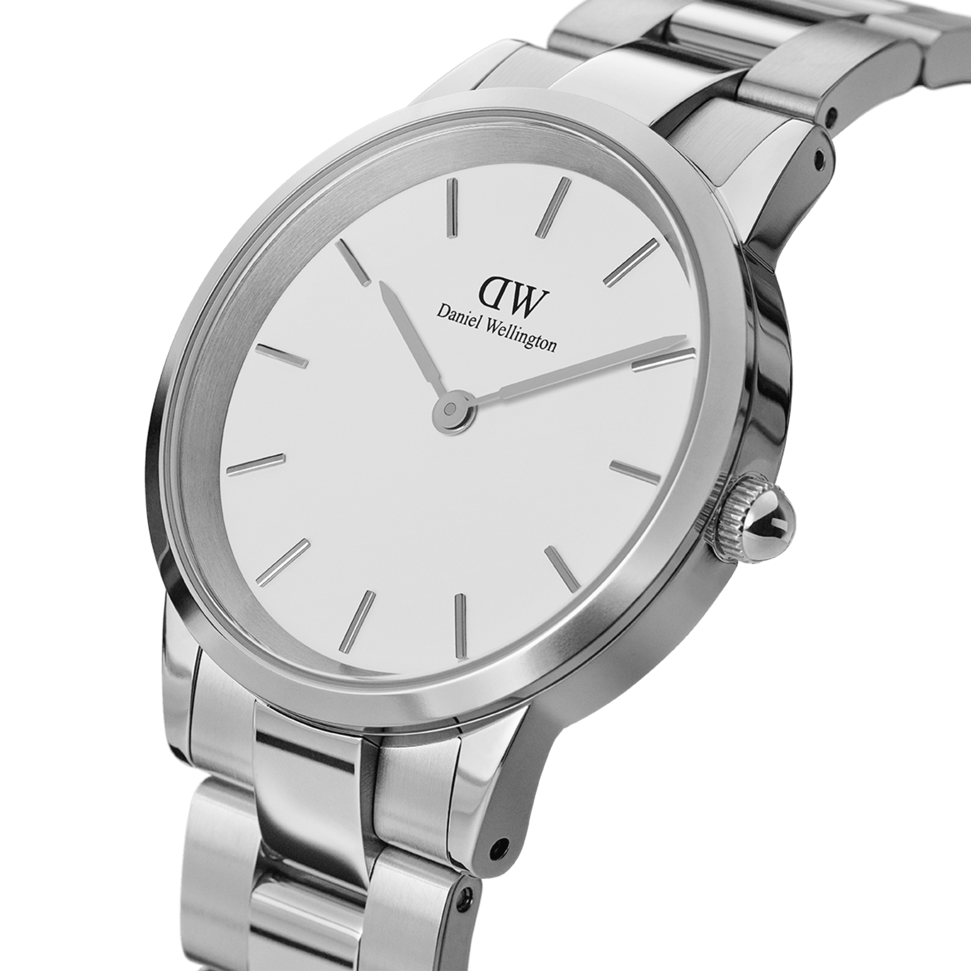 Daniel Wellington Iconic Link 36 Silver &amp; White Watch