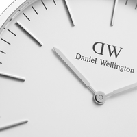 Daniel Wellington Classic 40 Bayswater Silver & White Watch