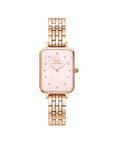 Daniel Wellington Quadro Lumine 20x26 5-Link Rose Gold & Mother of Pearl Pink Watch