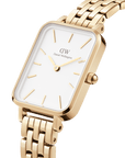 Daniel Wellington Quadro 20x26 5-Link Gold & White Watch