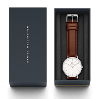 Daniel Wellington Classic 40 St Mawes Silver & White Watch