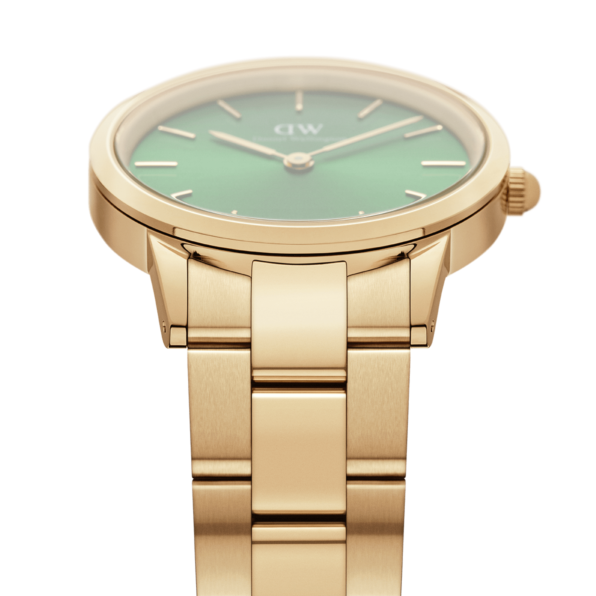 Daniel Wellington Iconic Link Emerald 36 Gold &amp; Green Watch