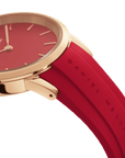 Daniel Wellington Iconic Motion Ruby 40 Rose Gold Red Watch