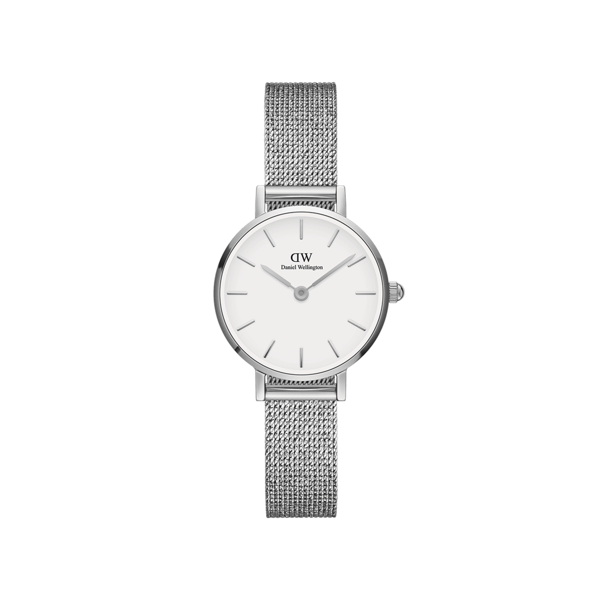 Daniel Wellington Petite 24 Pressed Sterling Silver &amp; White Watch