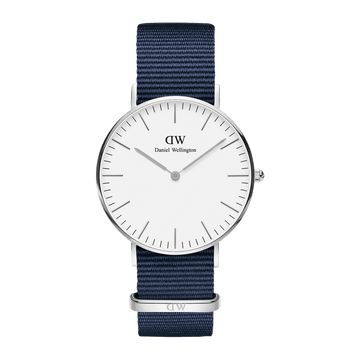 Daniel Wellington Classic 40 Bayswater Silver & White Watch