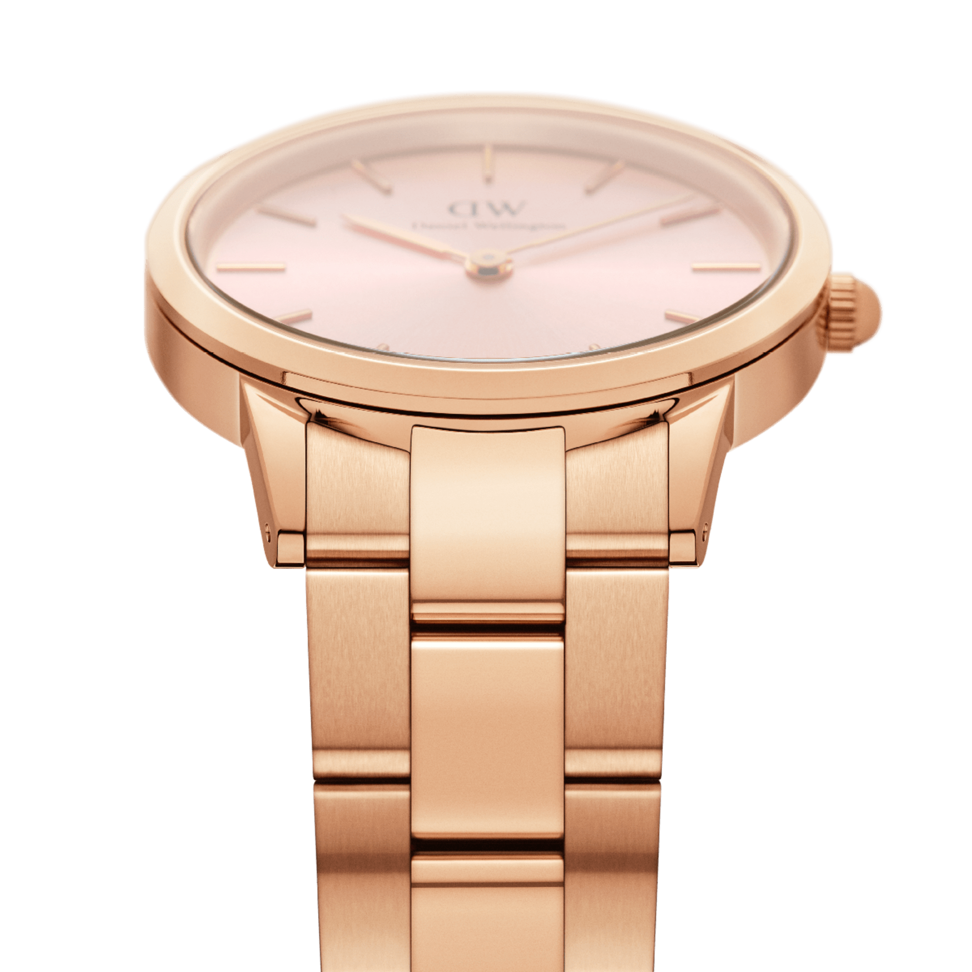 Daniel Wellington Iconic Link 32 Rose Gold &amp; Light Pink Watch