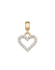 Daniel Wellington Heart Contour White Crystal Charm