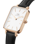 Daniel Wellington Quadro 20X26 Pressed Sheffield Rose Gold & White Watch