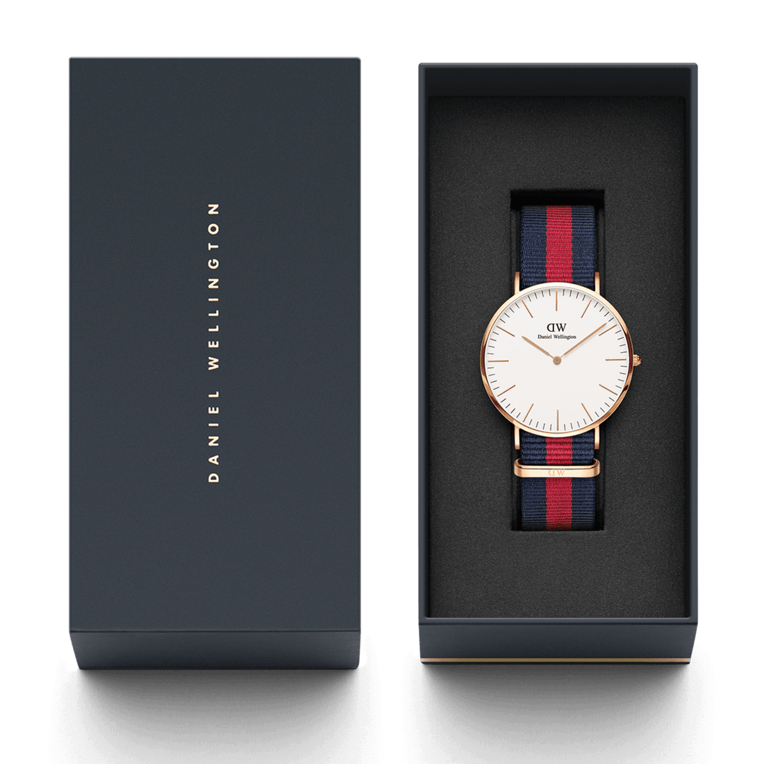 Daniel Wellington Classic 40 Oxford Rose Gold & White Watch