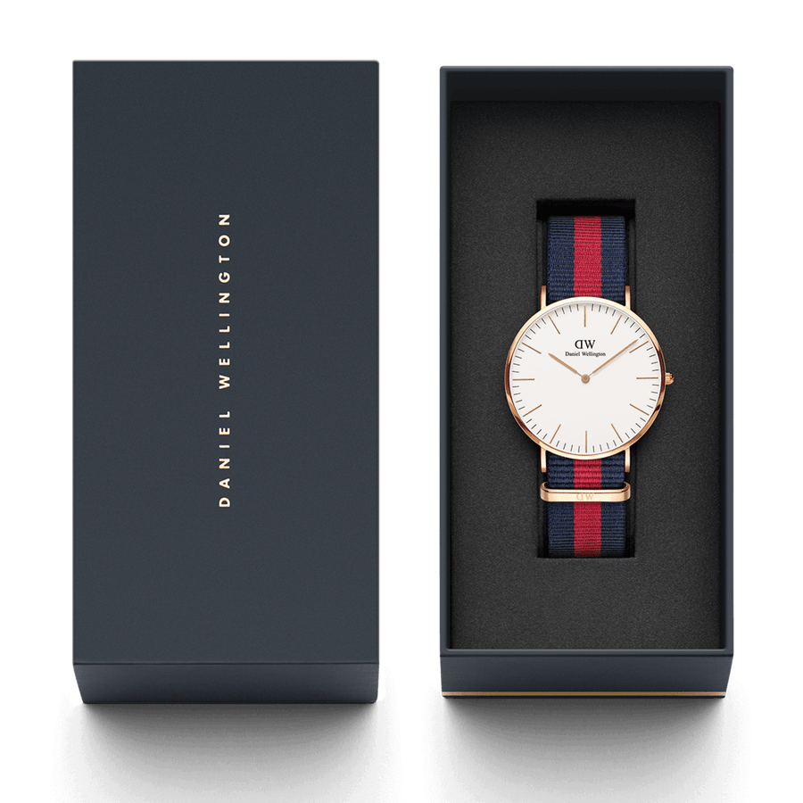 Daniel Wellington Classic 40 Oxford Rose Gold & White Watch