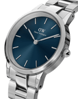 Daniel Wellington Iconic Link Arctic 40 Silver & Blue Watch