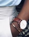 Daniel Wellington Classic 40 St Mawes Rose Gold & White Watch