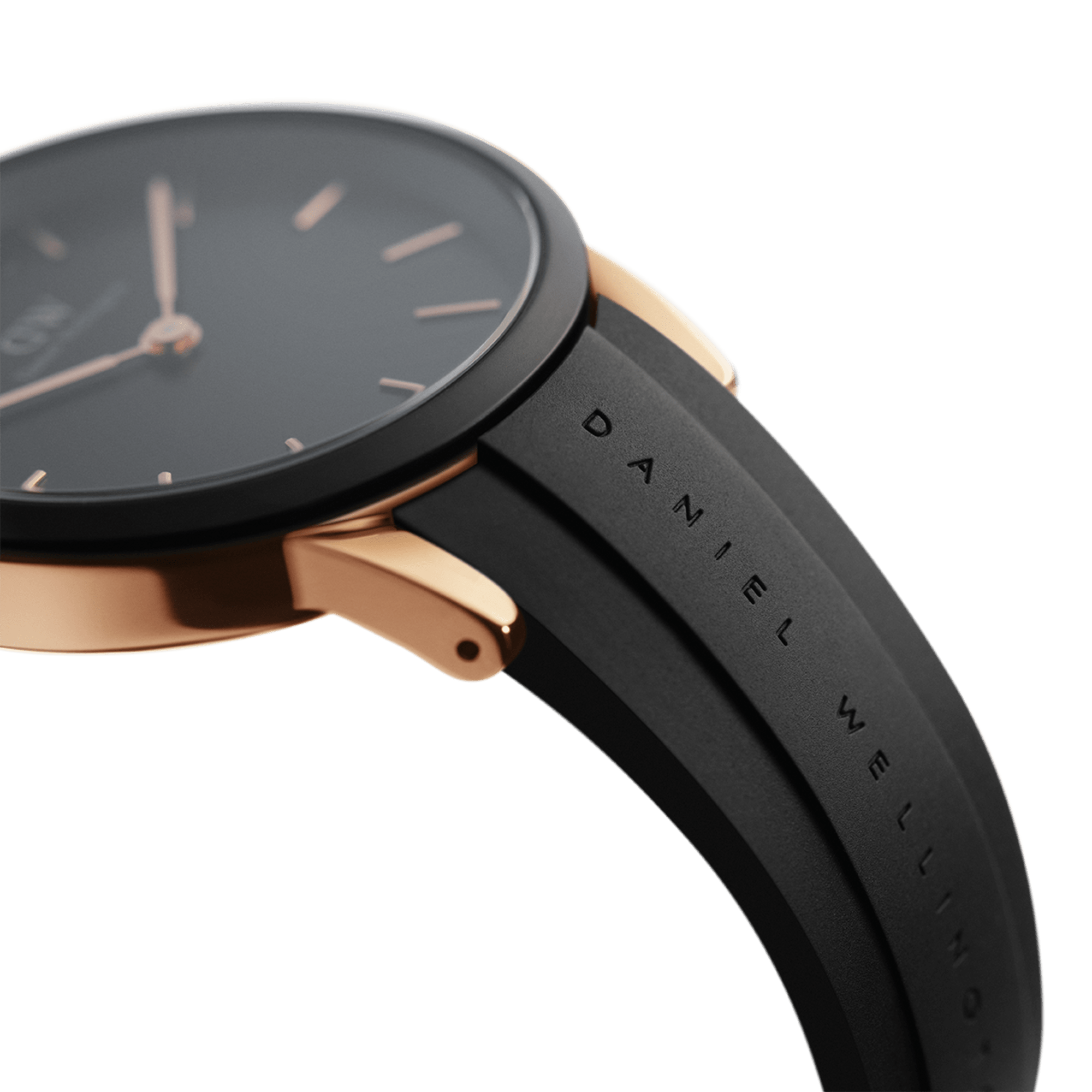 Daniel Wellington Iconic Motion 40 Rose Gold &amp; Black Watch