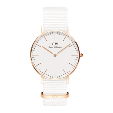 Daniel Wellington Classic 36 Dover Rose Gold & White Watch