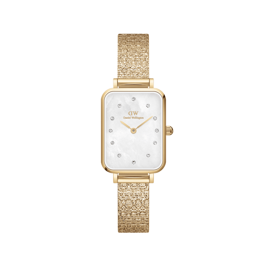 Daniel Wellington Quadro 20x26 Lumine Gold Mother of Pearl White Watch