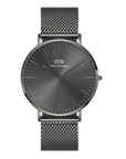 Daniel Wellington Classic 40 Anthracite Grey Sunray Watch