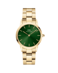 Daniel Wellington Iconic Link Emerald 36 Gold & Green Watch