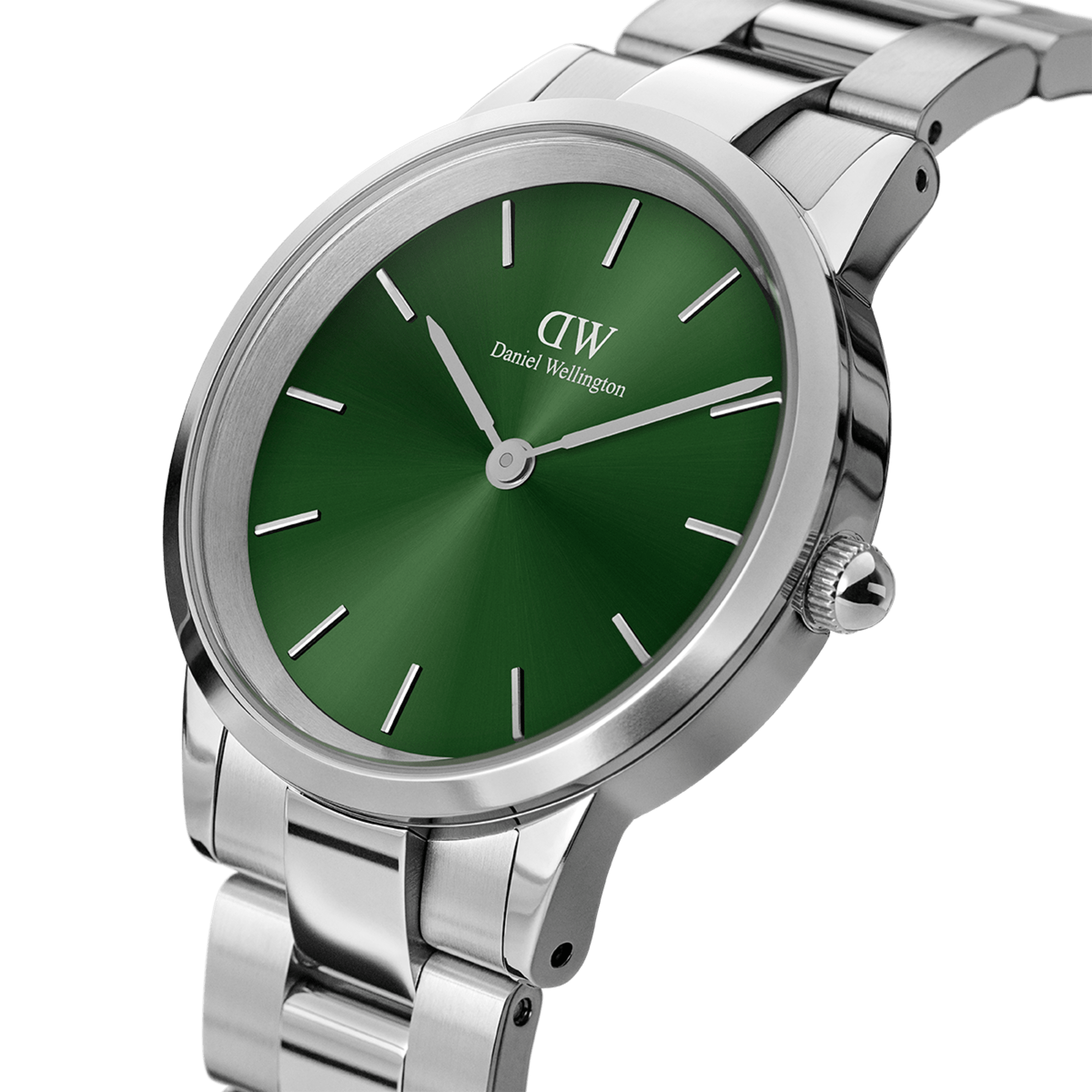 Daniel Wellington Iconic Link Emerald 40 Silver &amp; Green Watch