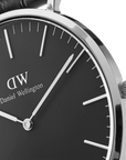 Daniel Wellington Classic 36 York Silver & Black Watch