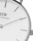 Daniel Wellington Petite 32 Silver & White Watch