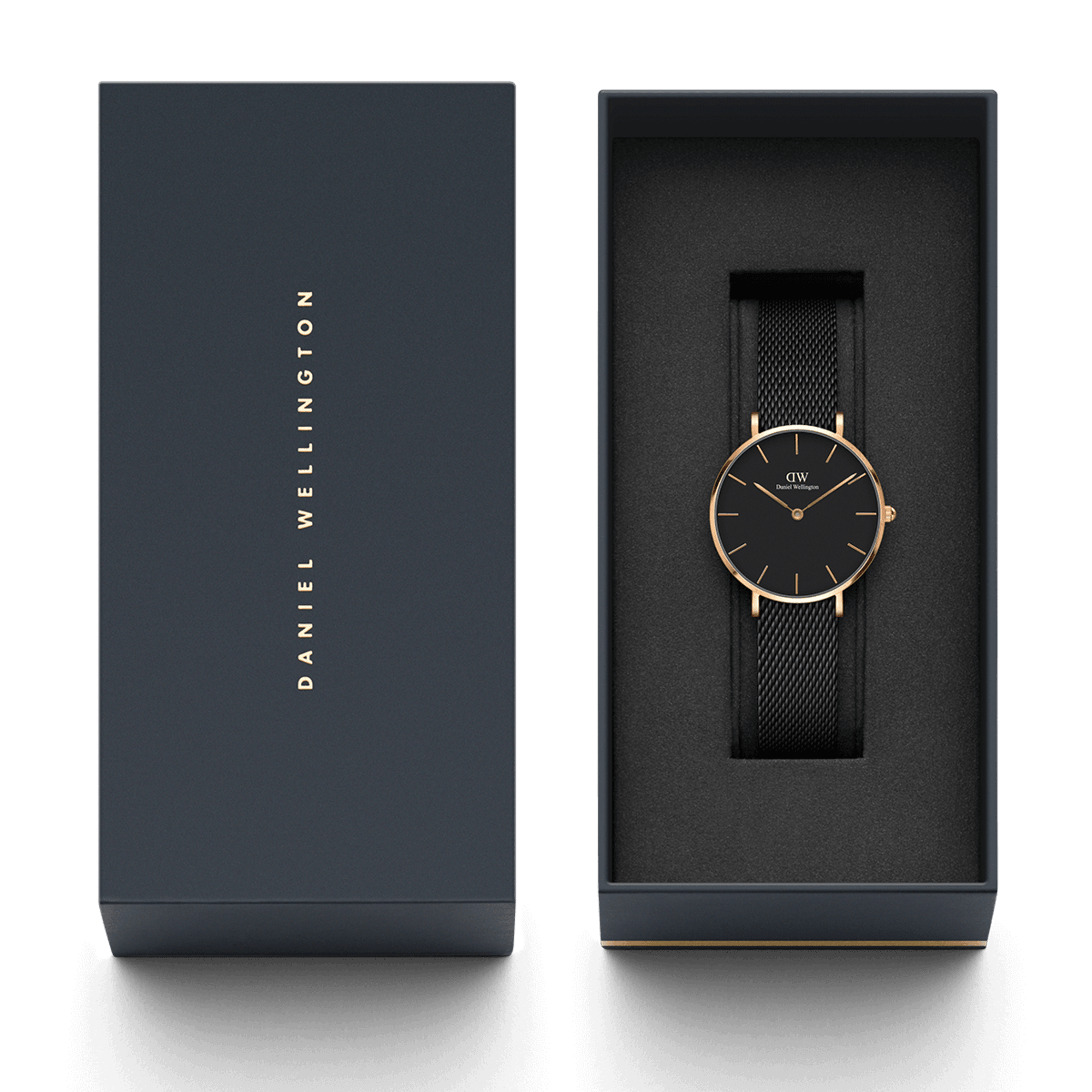 Daniel Wellington Petite 32 Ashfield Rose Gold &amp; Black Watch