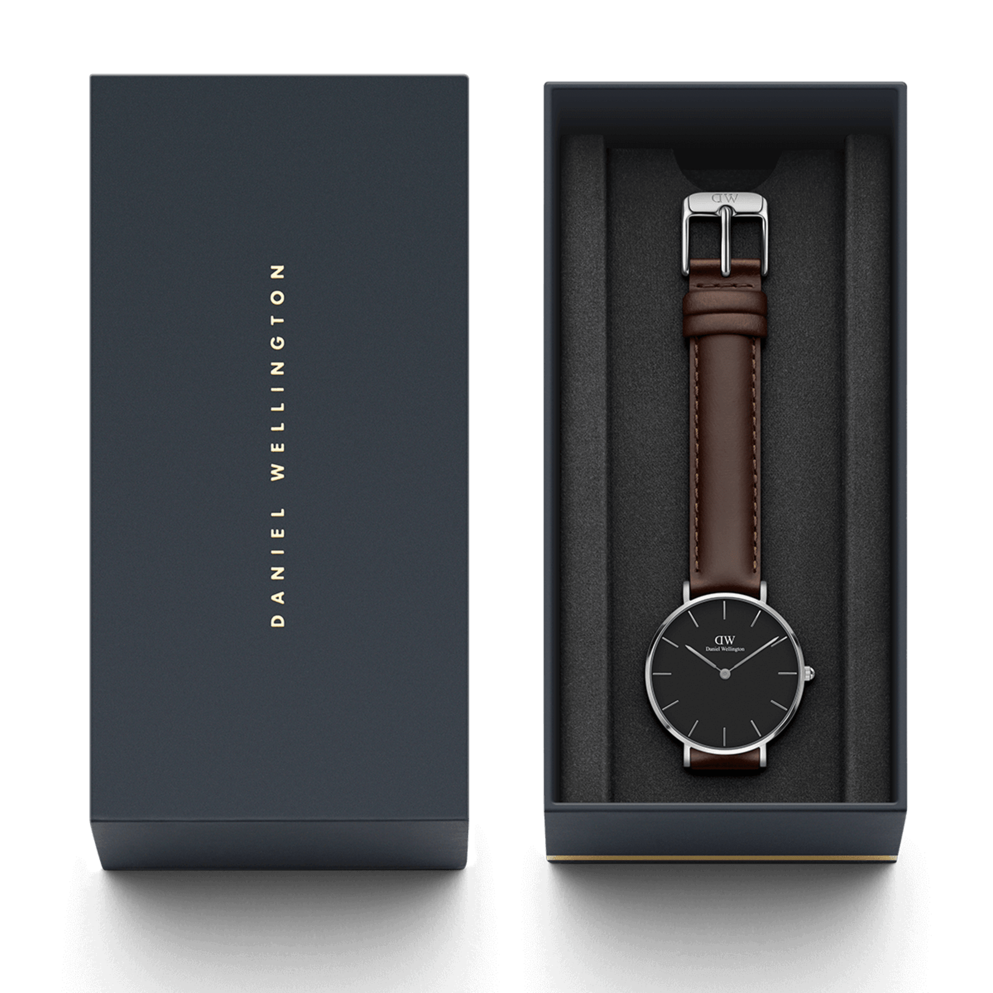 Daniel Wellington Petite 32 Bristol Silver &amp; Black Watch