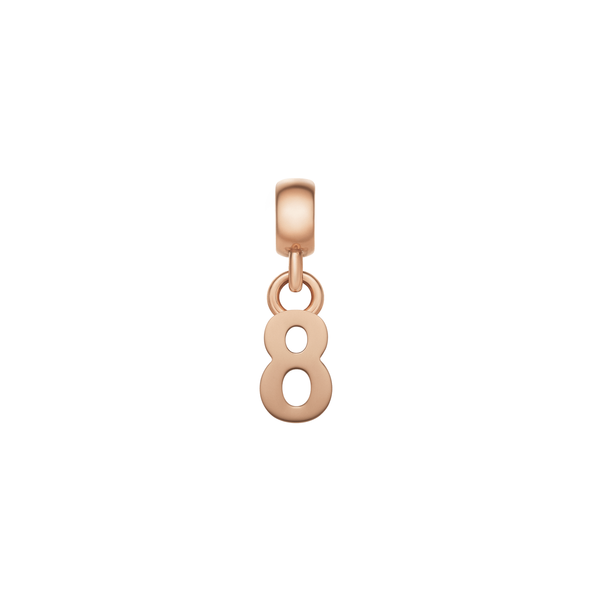 Daniel Wellington Number Charm Rose Gold