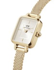 Daniel Wellington Quadro Mini Evergold Champagne Watch