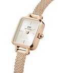 Daniel Wellington Quadro Mini Melrose Champagne Watch