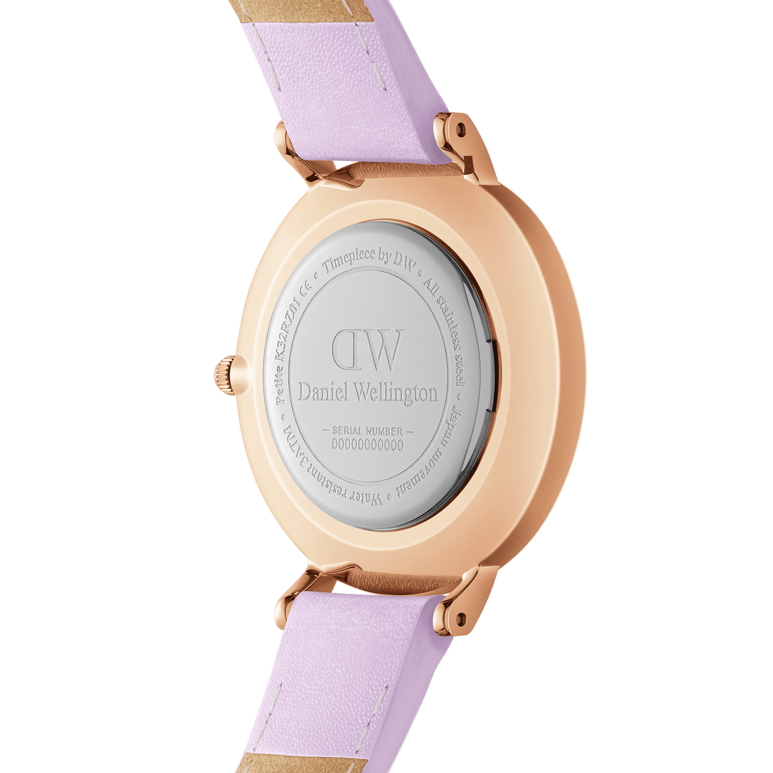 Daniel Wellington Petite 28 Purple Leather & Rose Gold Mother of Pearl Watch