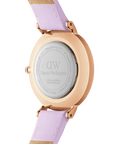 Daniel Wellington Petite 28 Purple Leather & Rose Gold Mother of Pearl Watch