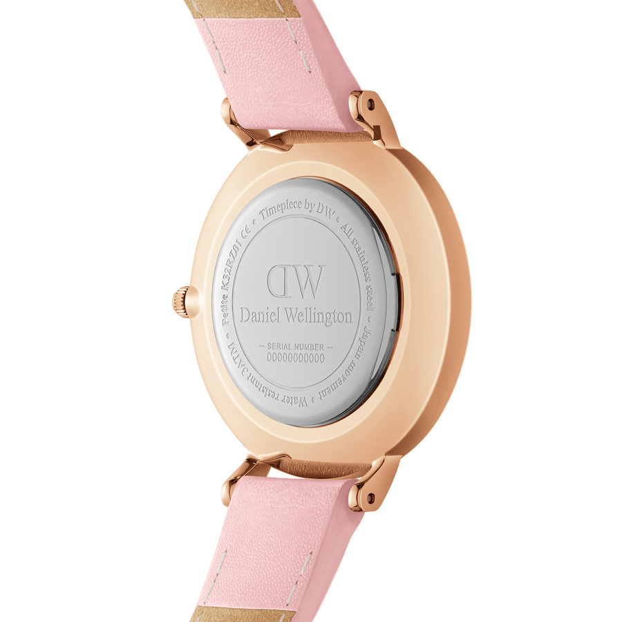 Daniel Wellington Petite 28 Pink Leather & Rose Gold Mother of Pearl Watch